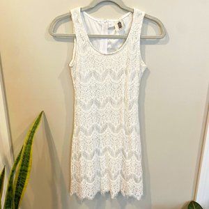 Francesca's White Lace Dress